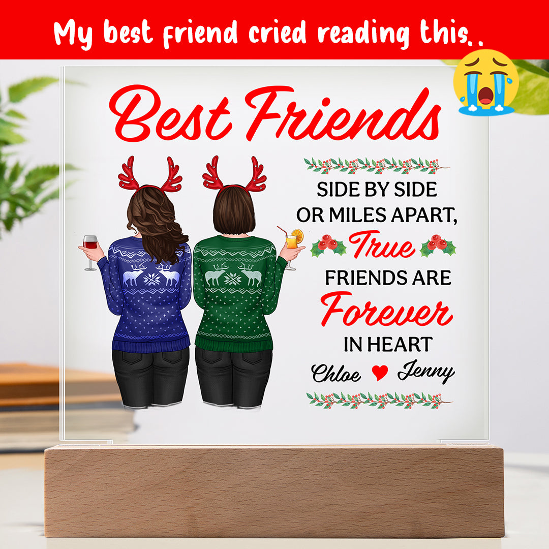 Best Friends Forever Acrylic Block – Custom Christmas Gift