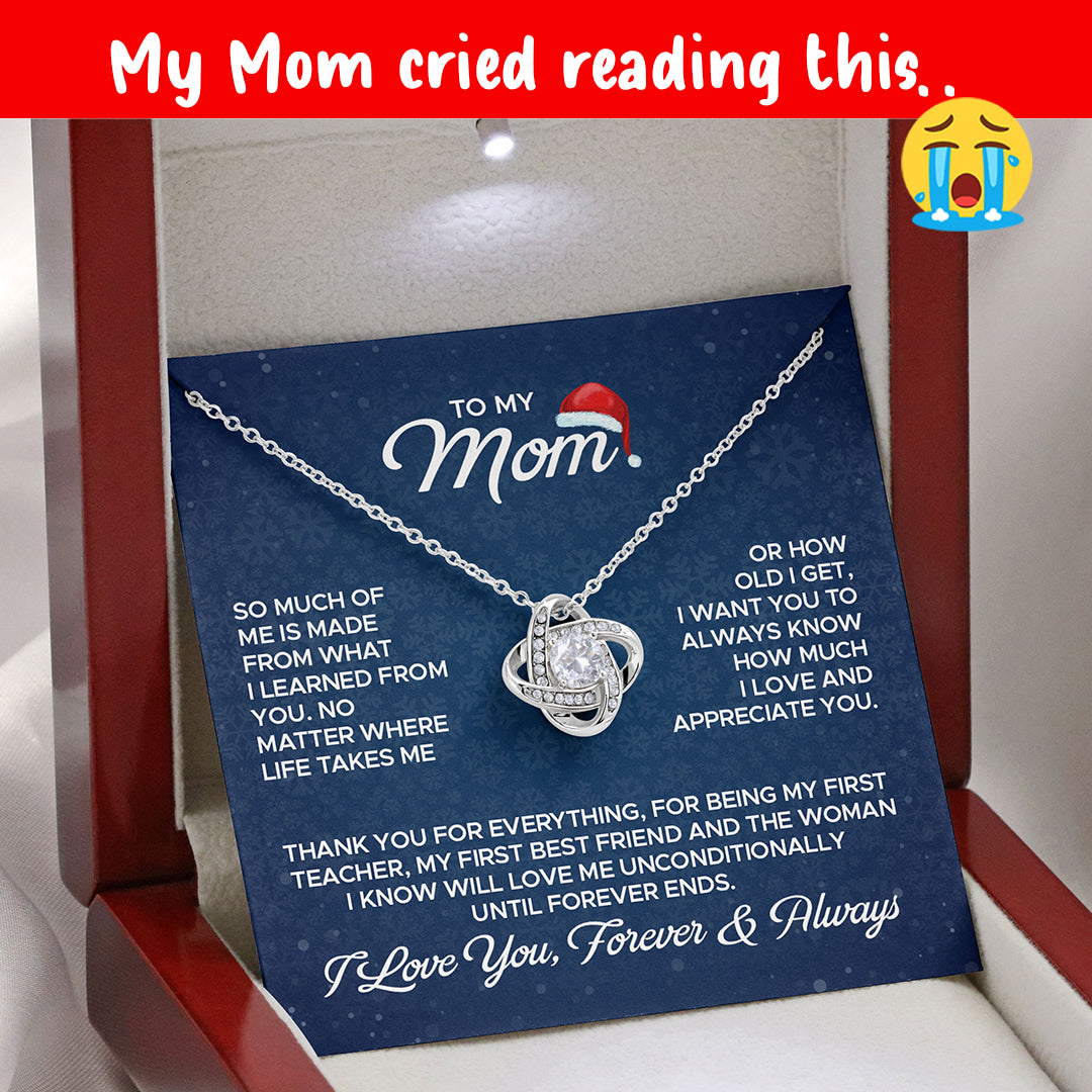 To My Amazing Mom – Love You Forever Knot Necklace