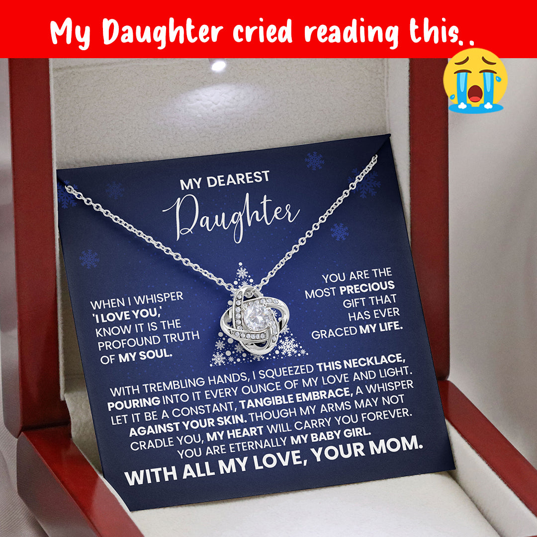 Love Knot Necklace – My Dearest Daughter • With All My Love, Mom