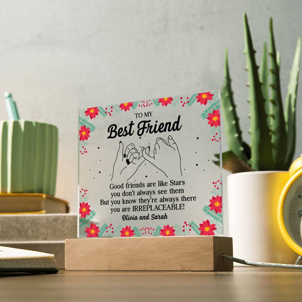 Best Friend Appreciation Acrylic Display
