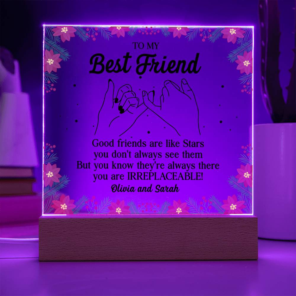 Best Friend Pinky Promise Acrylic Block