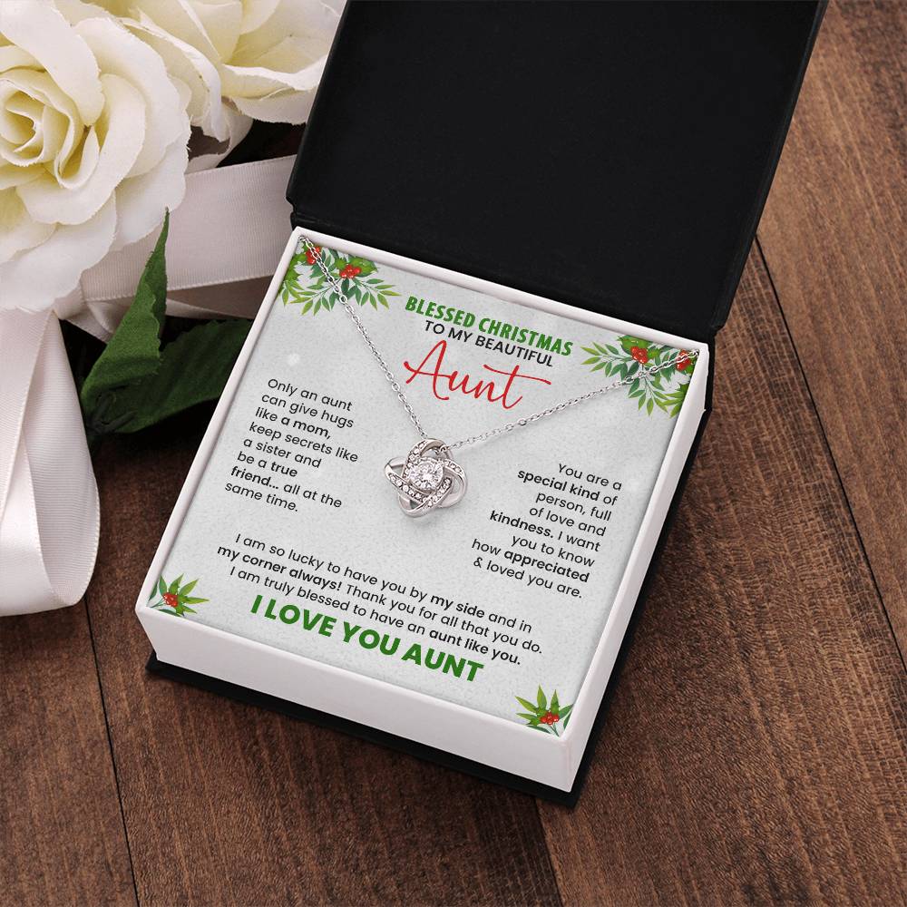 Christmas gift necklace for aunt