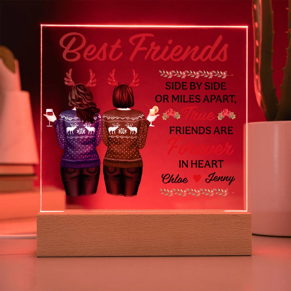 Custom Bestie Forever Friendship Block