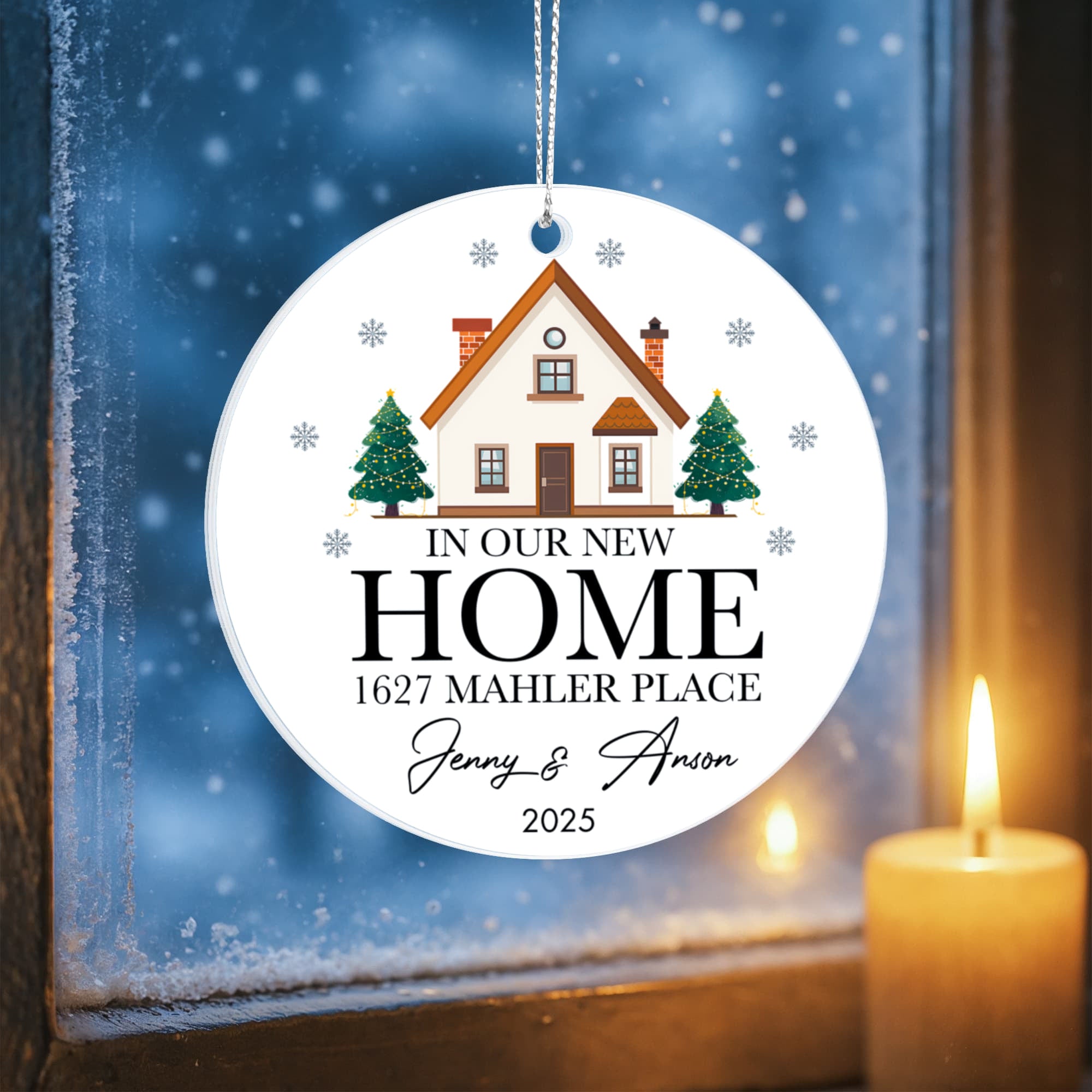 Custom Housewarming Ornament with Names