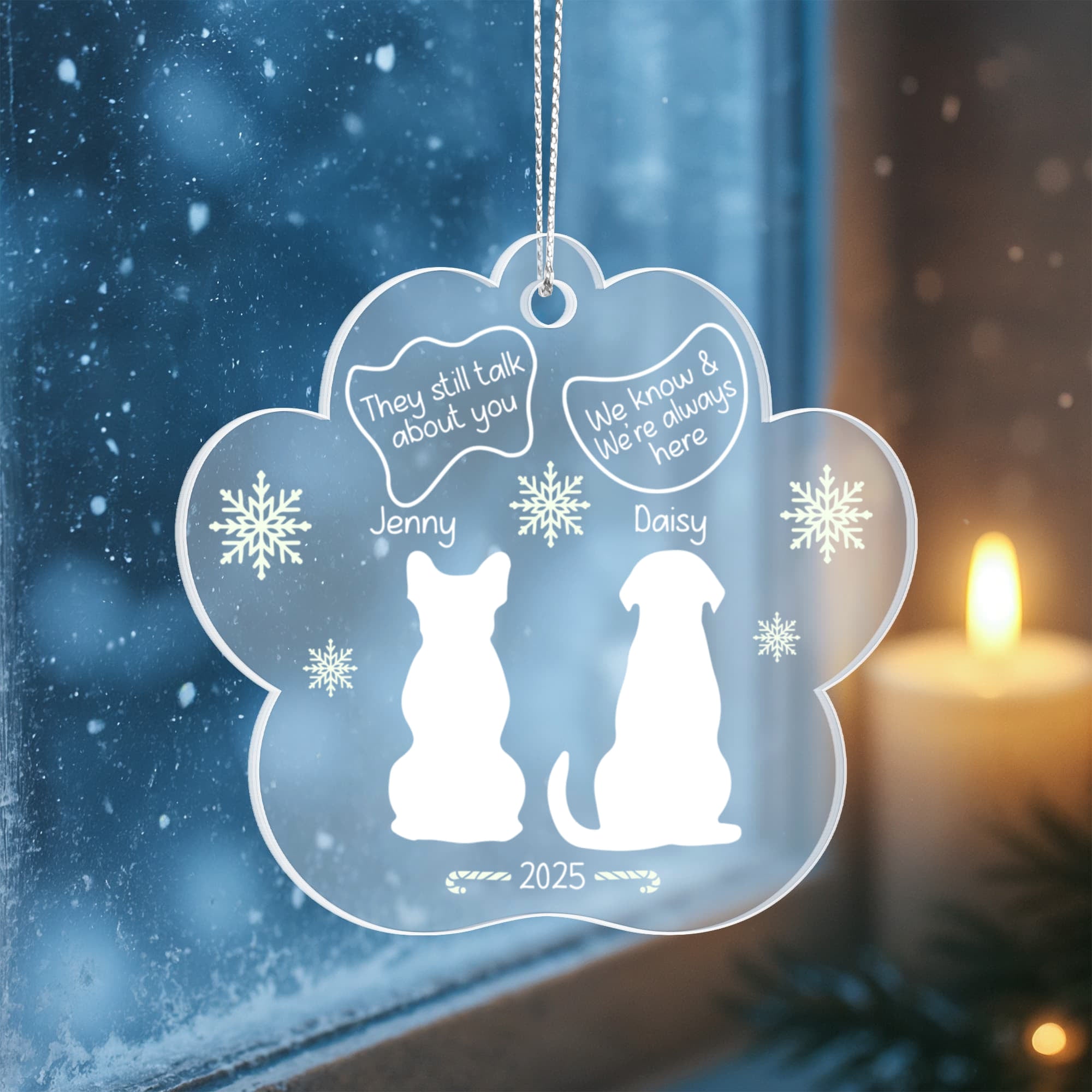 Dog Loss Memorial Christmas Ornament