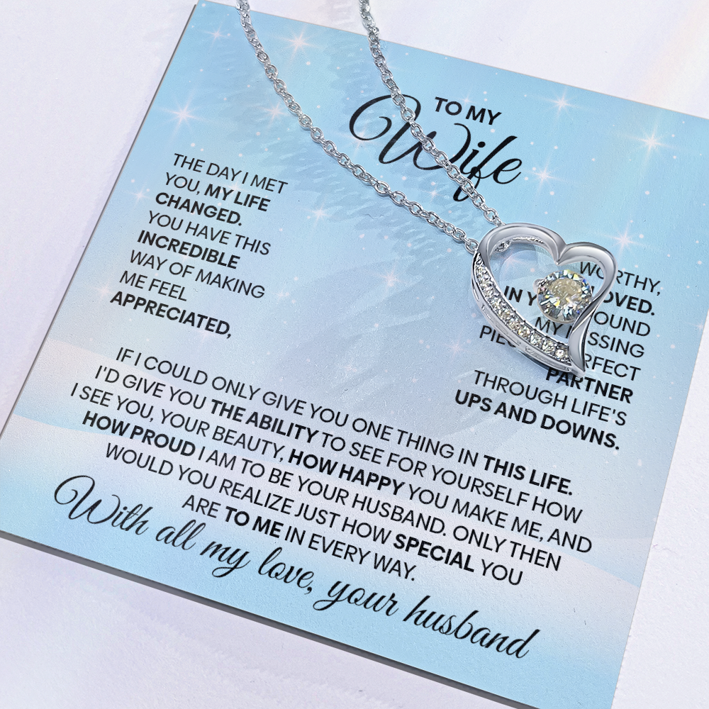 Elegant Heart Pendant Jewelry for Wife