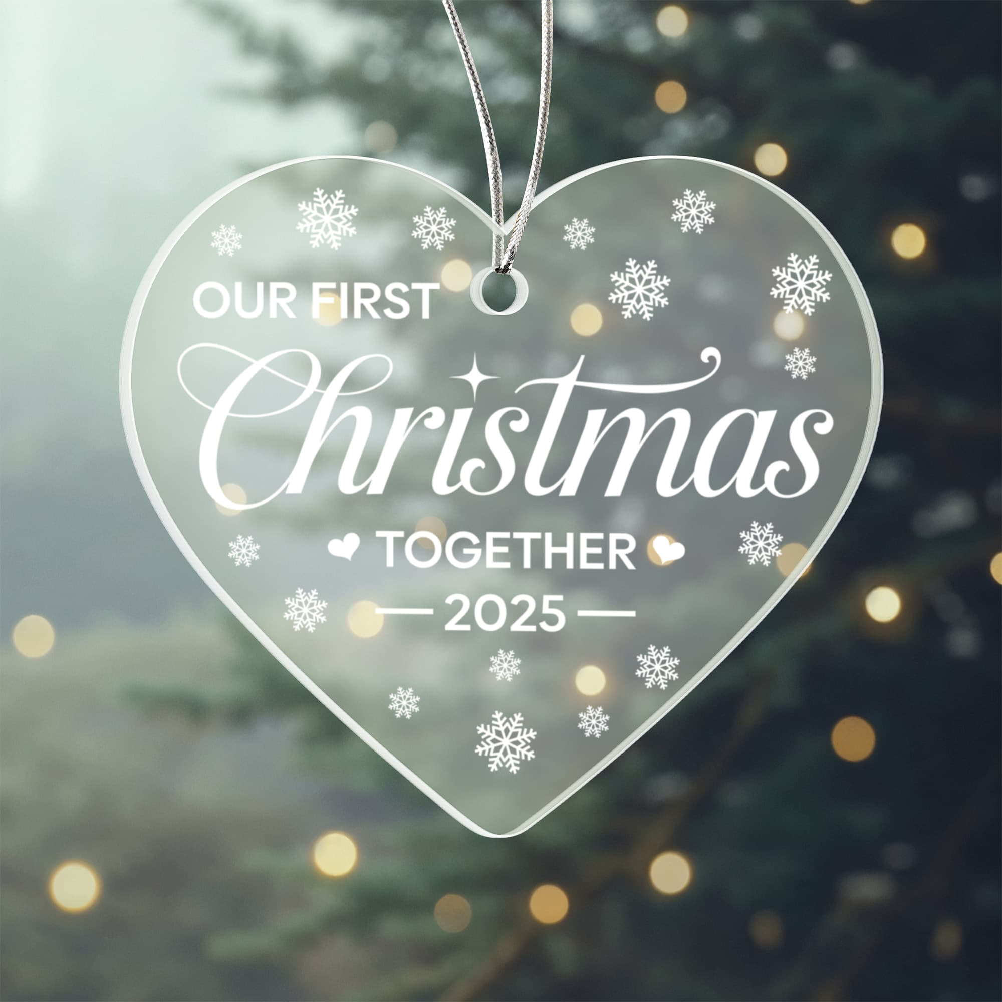 First Christmas Together Ornament for Couples