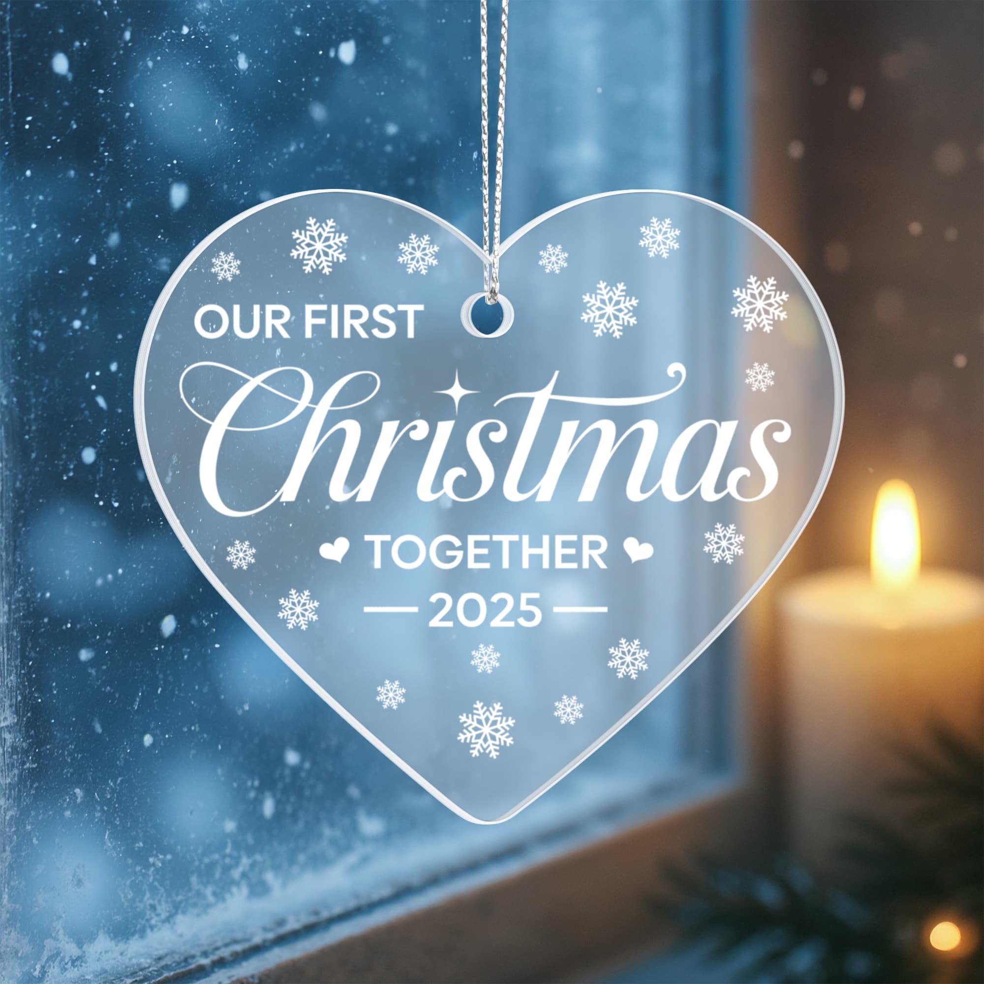 Frosted Acrylic Holiday Ornament