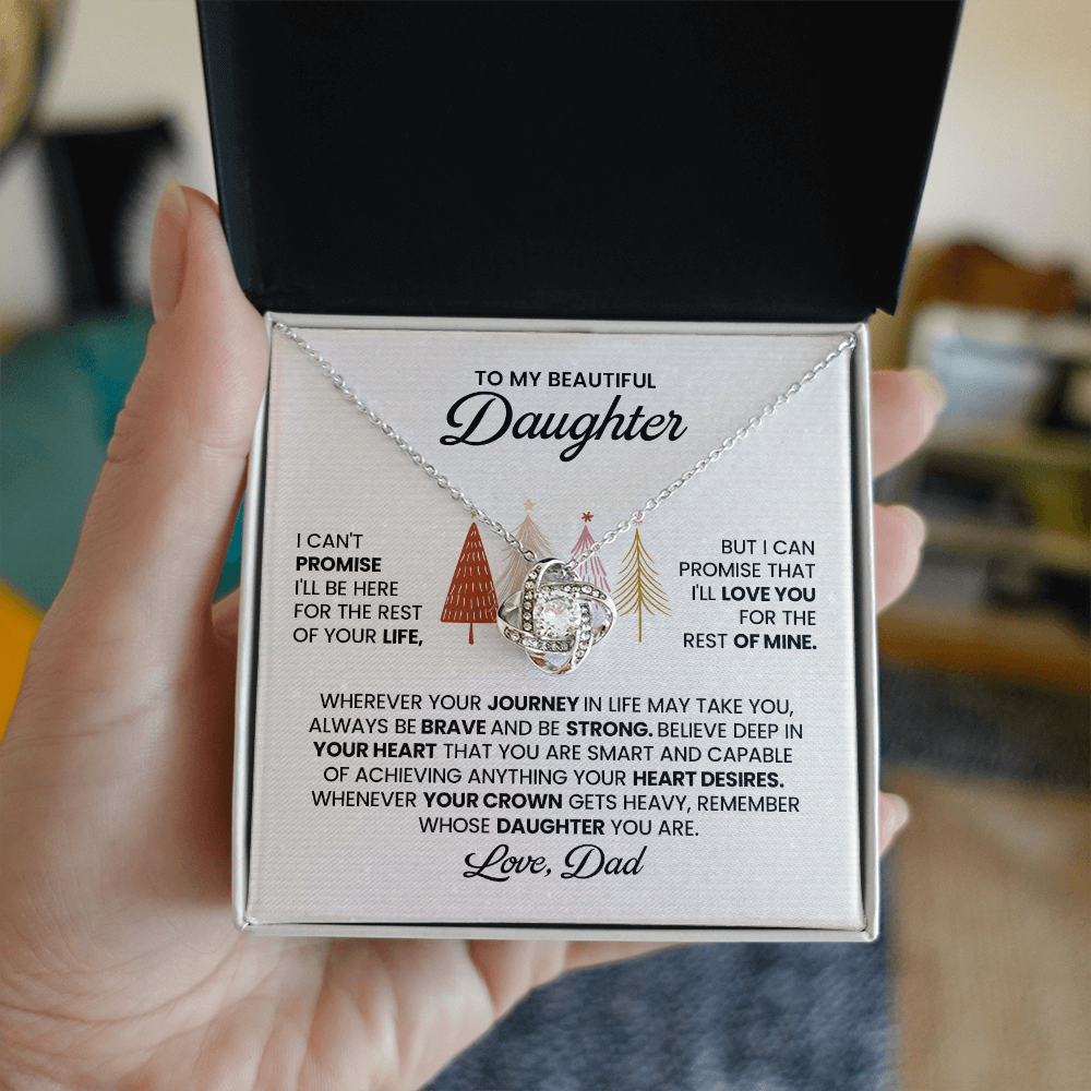 Heartfelt Message Card Jewelry for Daughter