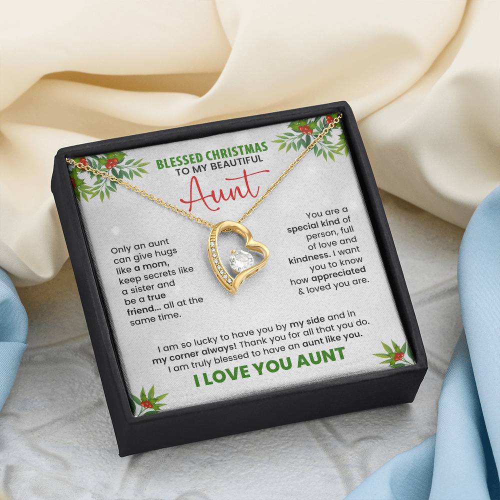 Holiday jewelry gift for auntie