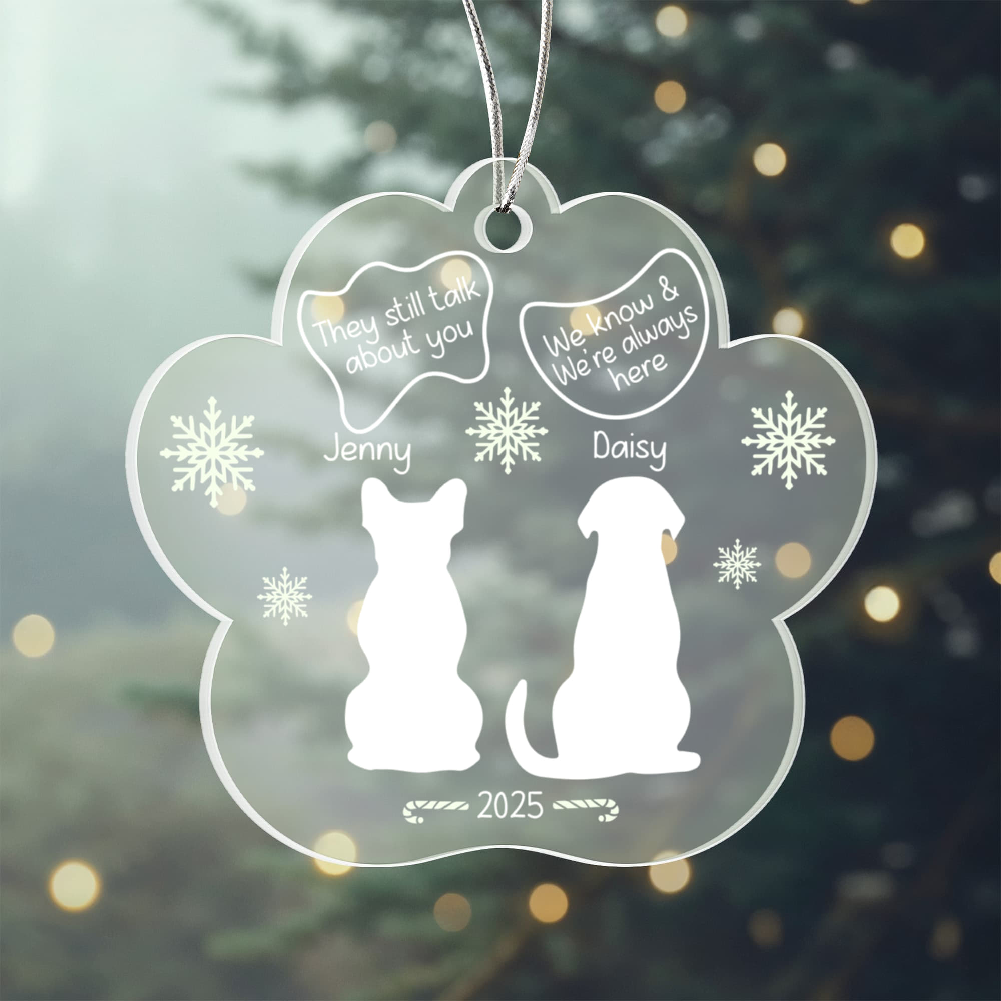 Pet Remembrance Ornament for Dogs