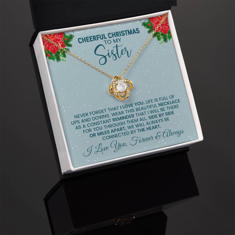 Sister Christmas jewelry in gift box