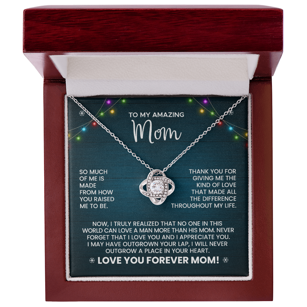 To My Amazing Mom Christmas Necklace Gift