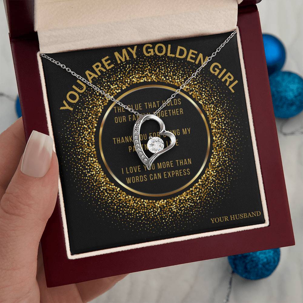 My Wife, You are My Golden Girl - Forever Love Necklace