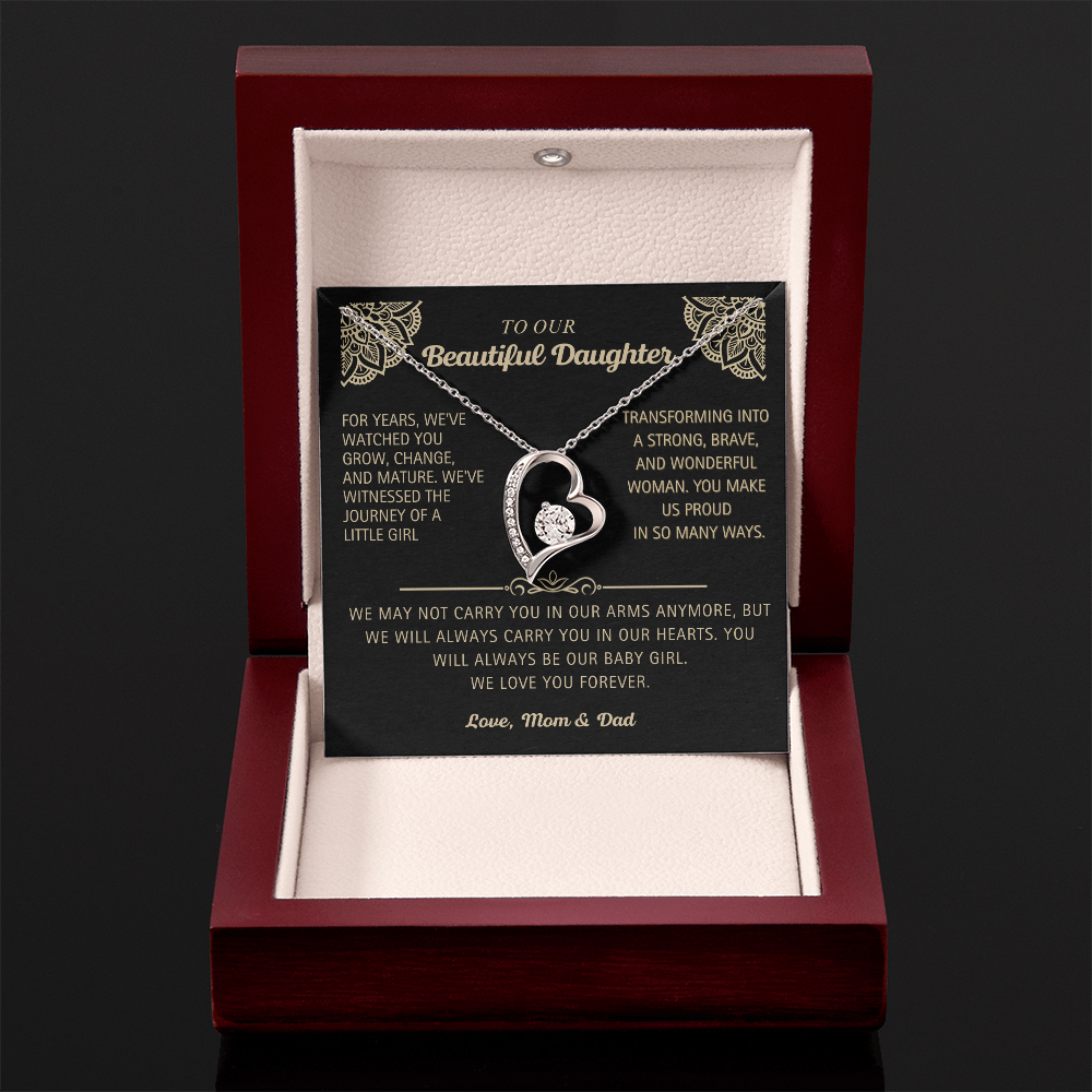 To Our Beautiful Daughter - Forever Love  Necklace!