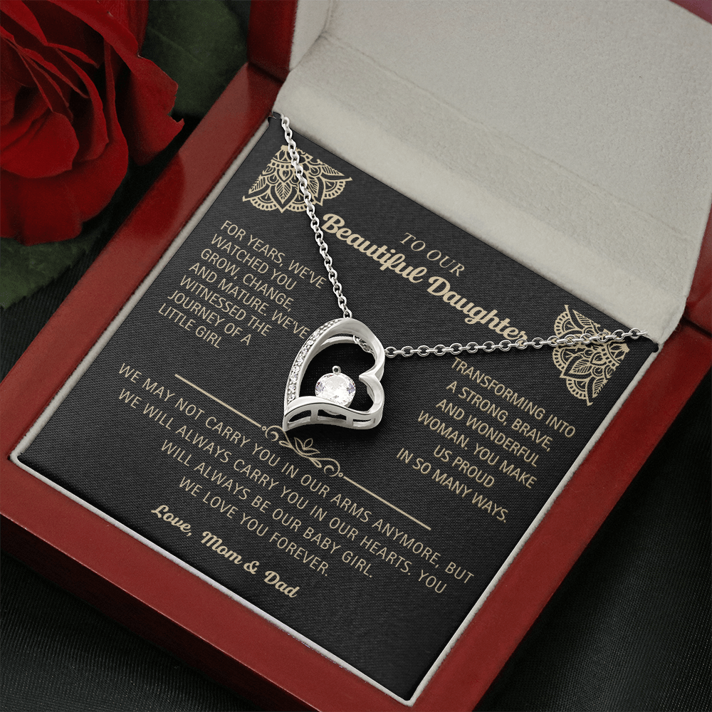 To Our Beautiful Daughter - Forever Love  Necklace!