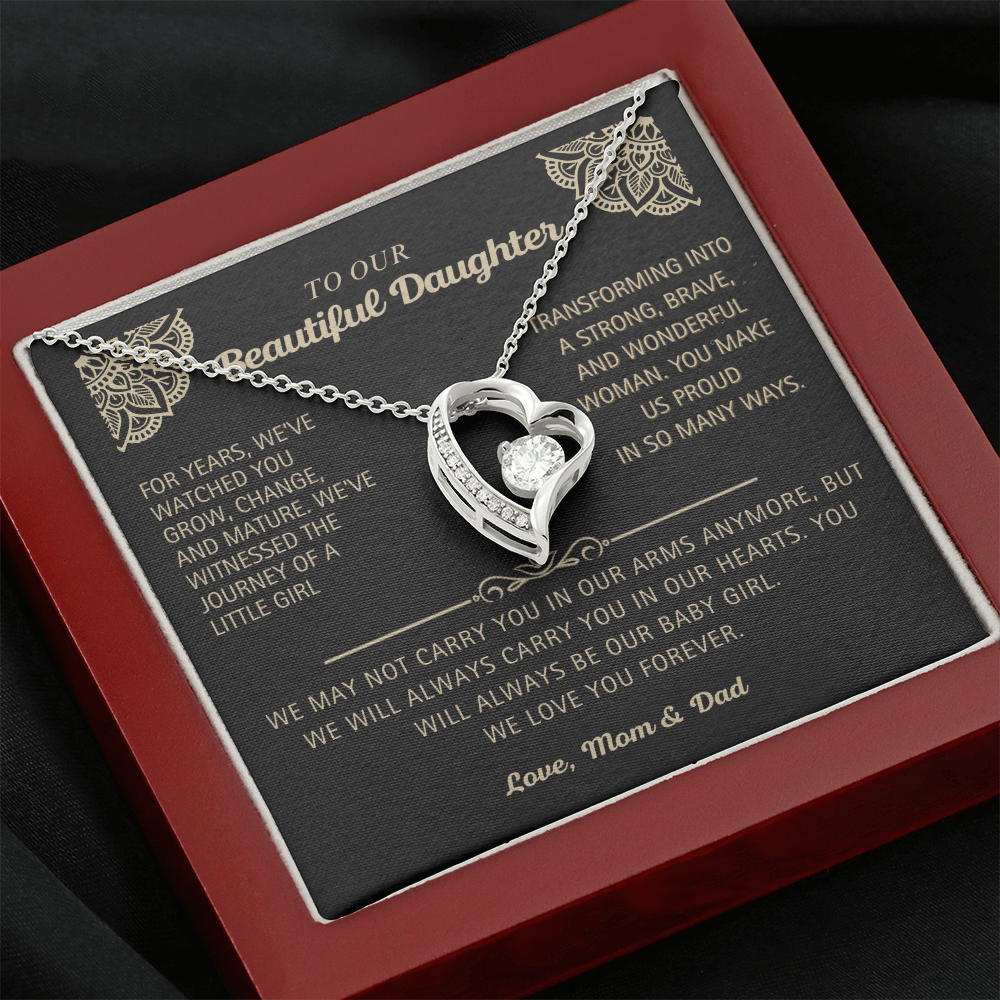 To Our Beautiful Daughter - Forever Love  Necklace!