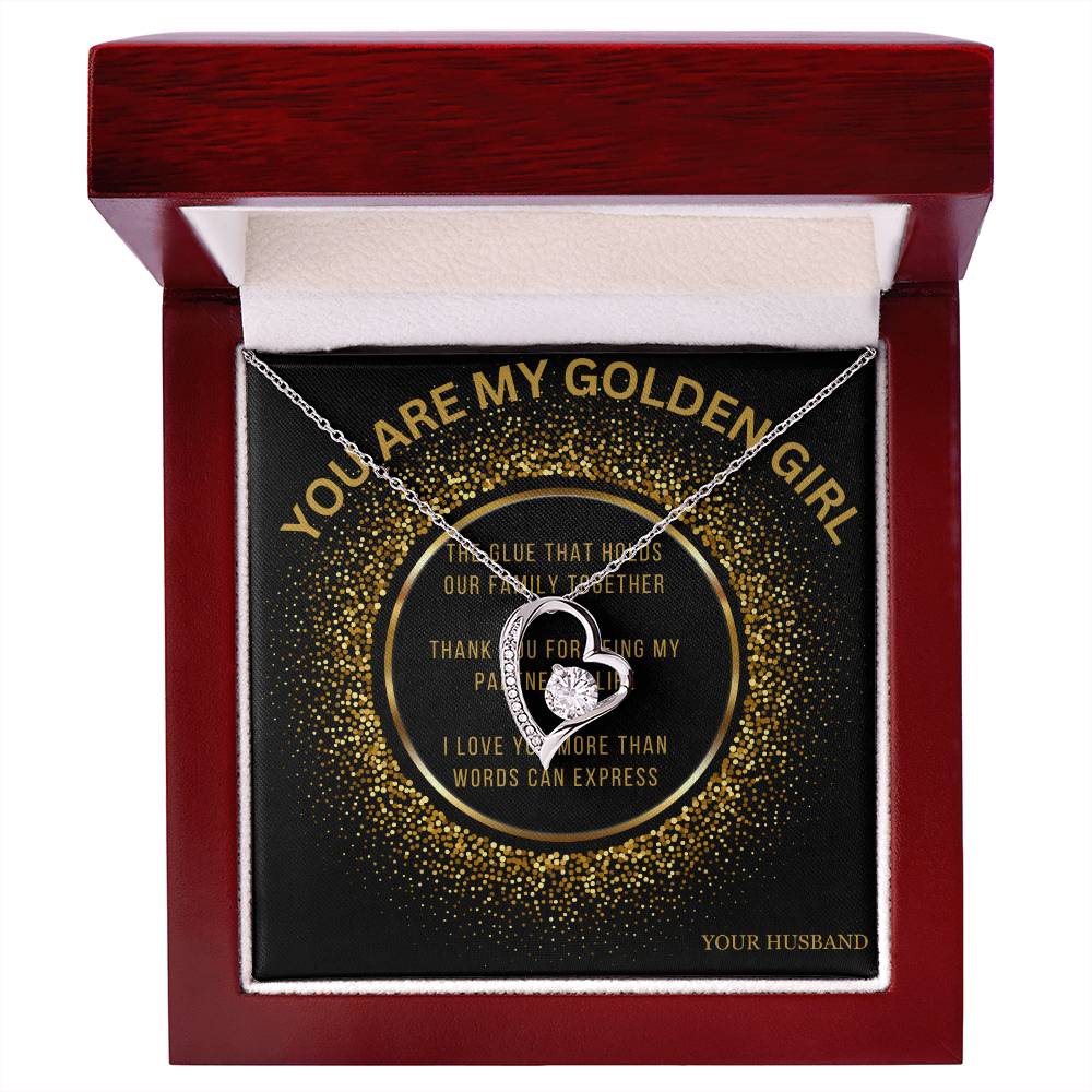 My Wife, You are My Golden Girl - Forever Love Necklace