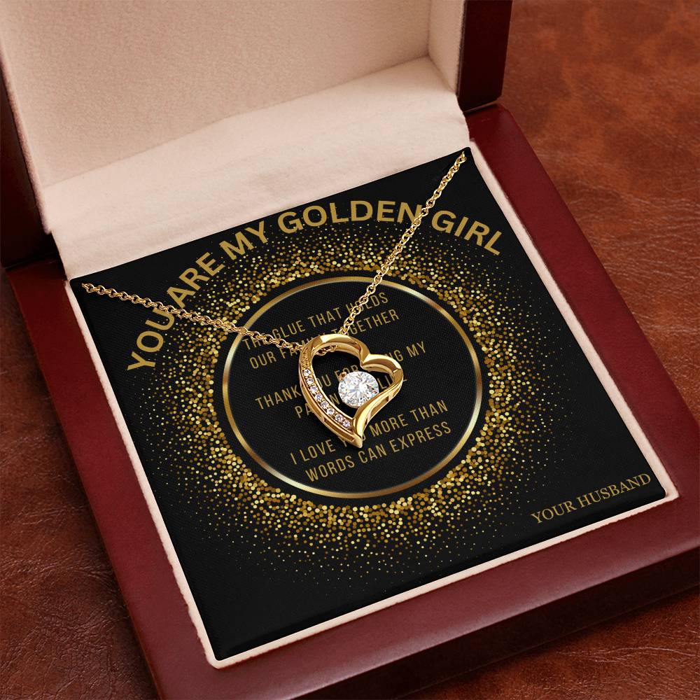 My Wife, You are My Golden Girl - Forever Love Necklace