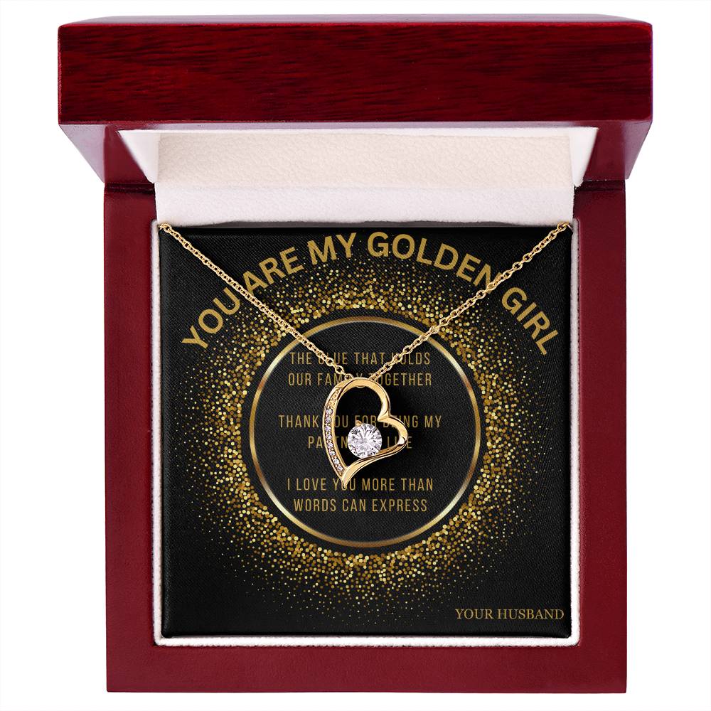 My Wife, You are My Golden Girl - Forever Love Necklace