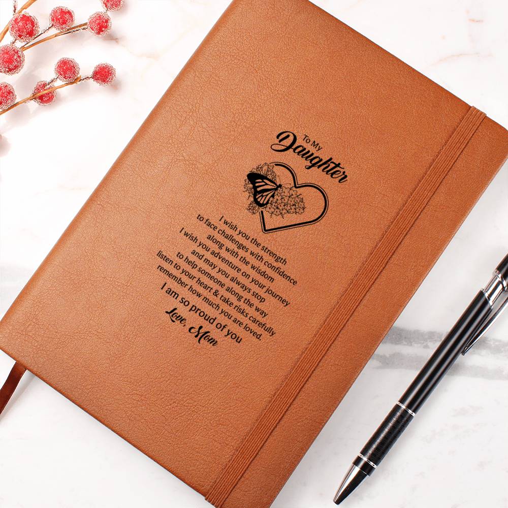 To My Daughter Butterfly Journal Mom's Love Letter Notebook