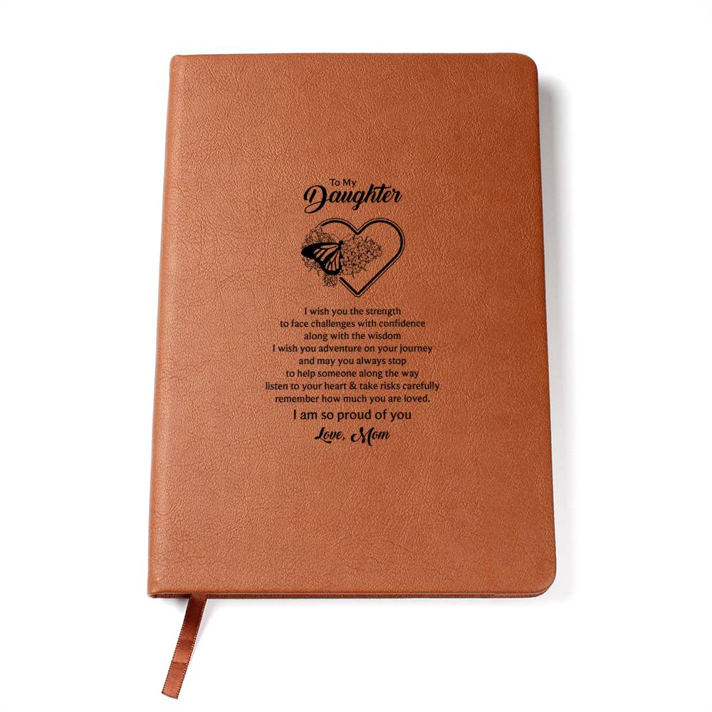 To My Daughter Butterfly Journal Mom's Love Letter Notebook