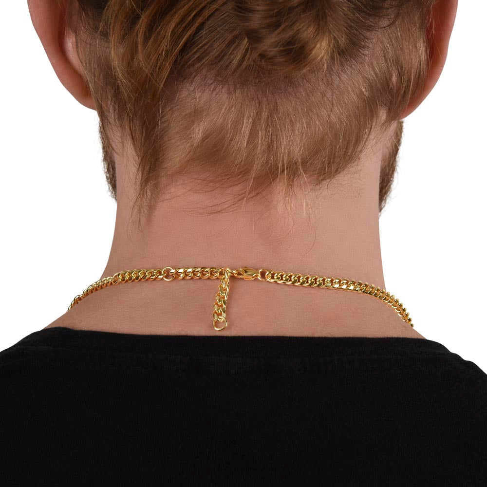 To Our Son For Years We've Watched You Grow - Cuban Link Chain Necklace!