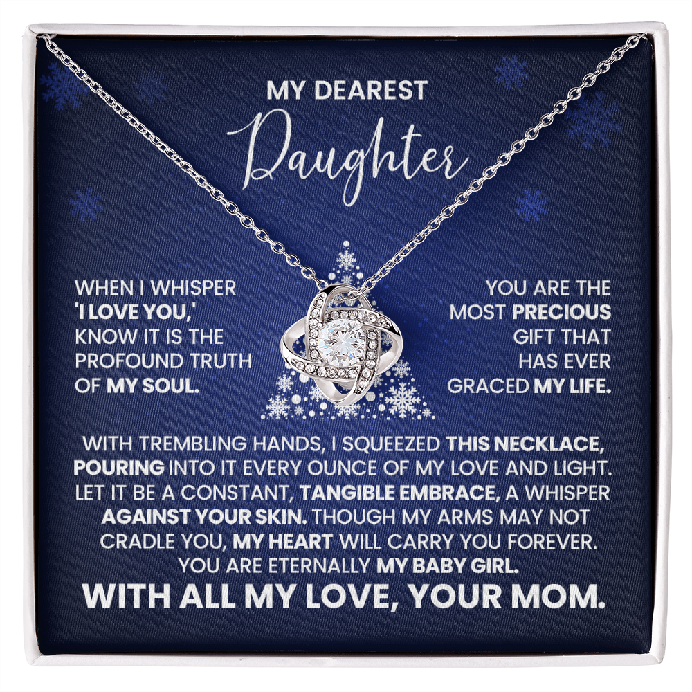 Love Knot Necklace – My Dearest Daughter • With All My Love, Mom