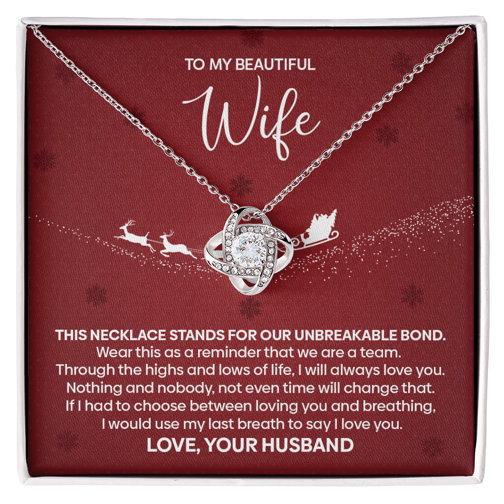 💖 To My Beautiful Wife – Unbreakable Bond Necklace