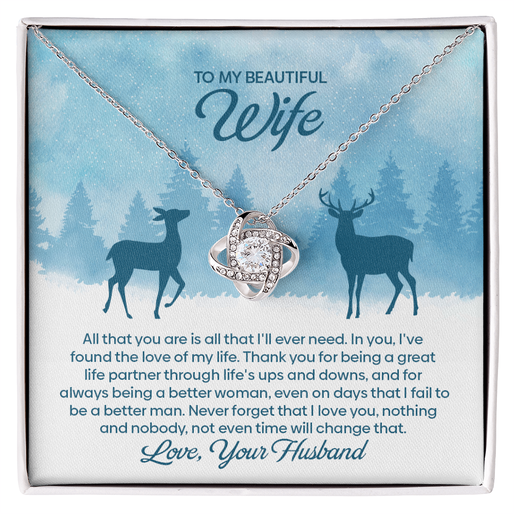 To My Beautiful Wife – I Found The Love of My Life Necklace