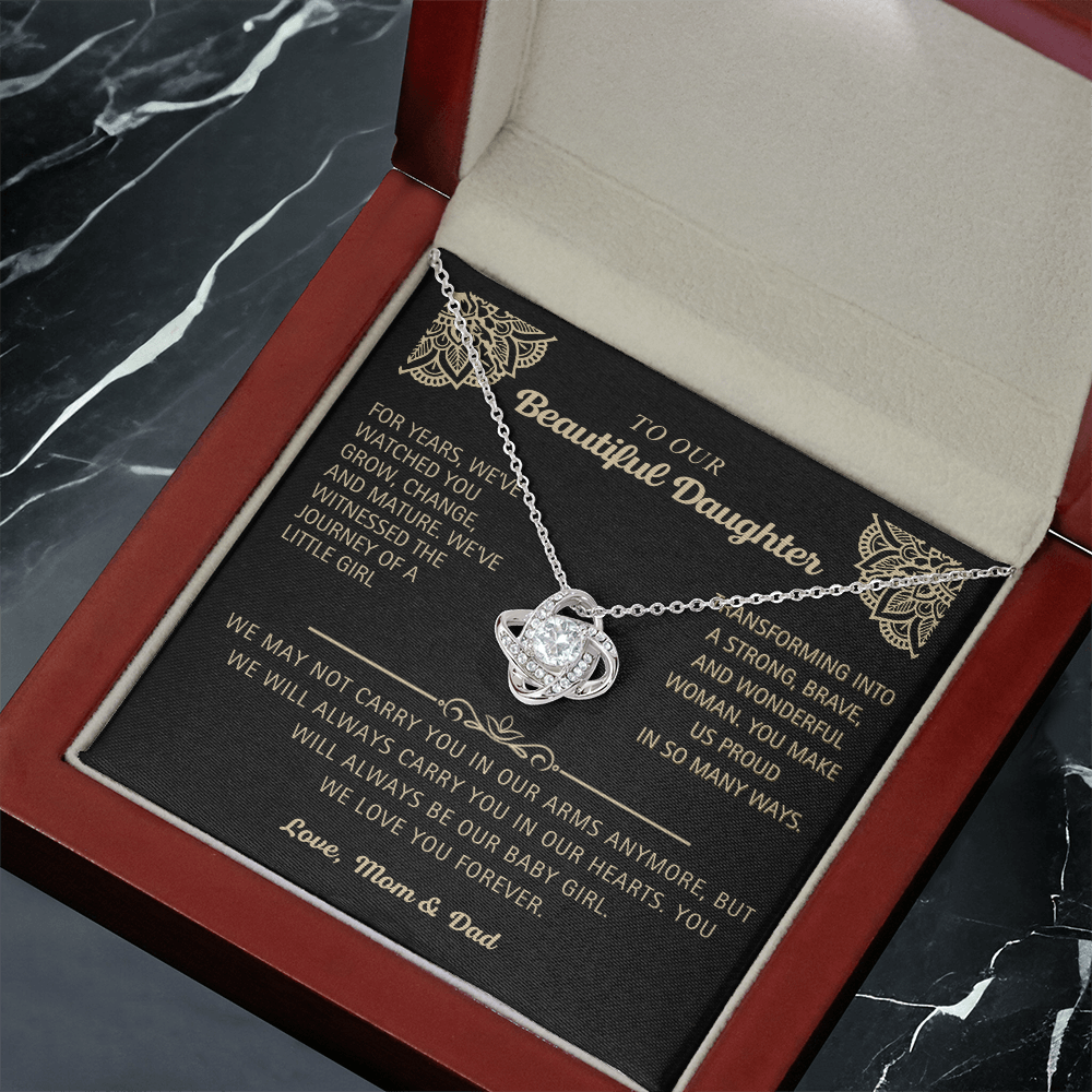 To Our Beautiful Daughter - Love Knot Necklace