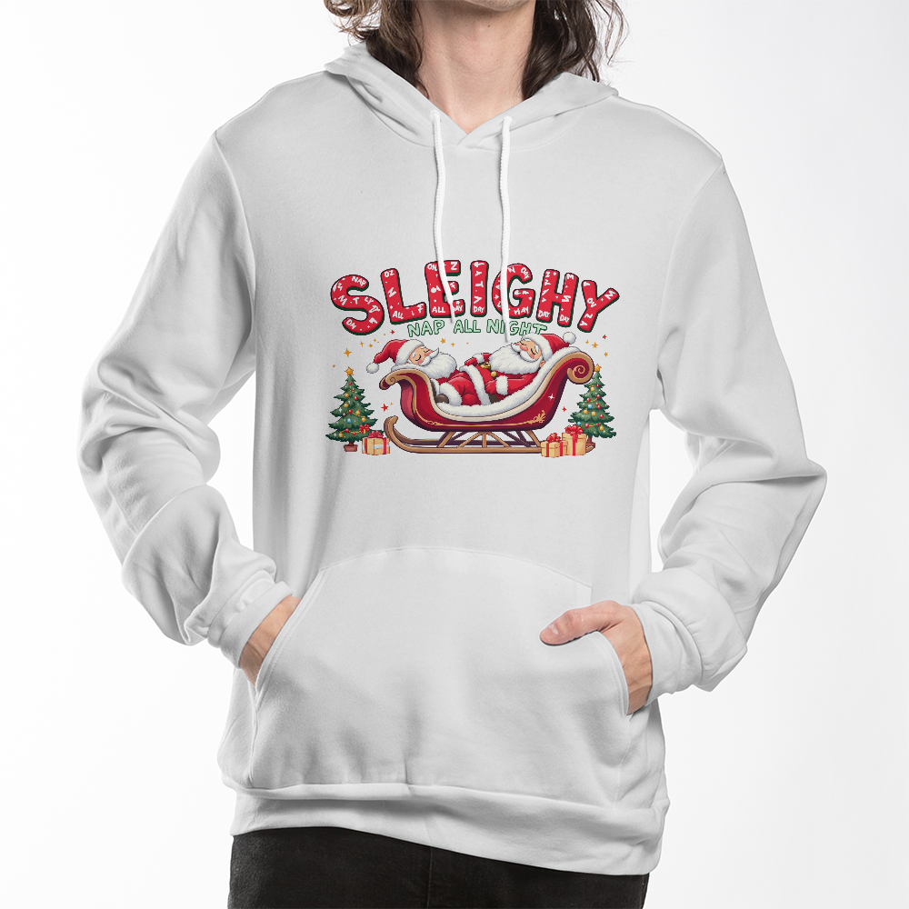 Sleighy - Nap All Night  Unisex Pullover Hoodie Front Print
