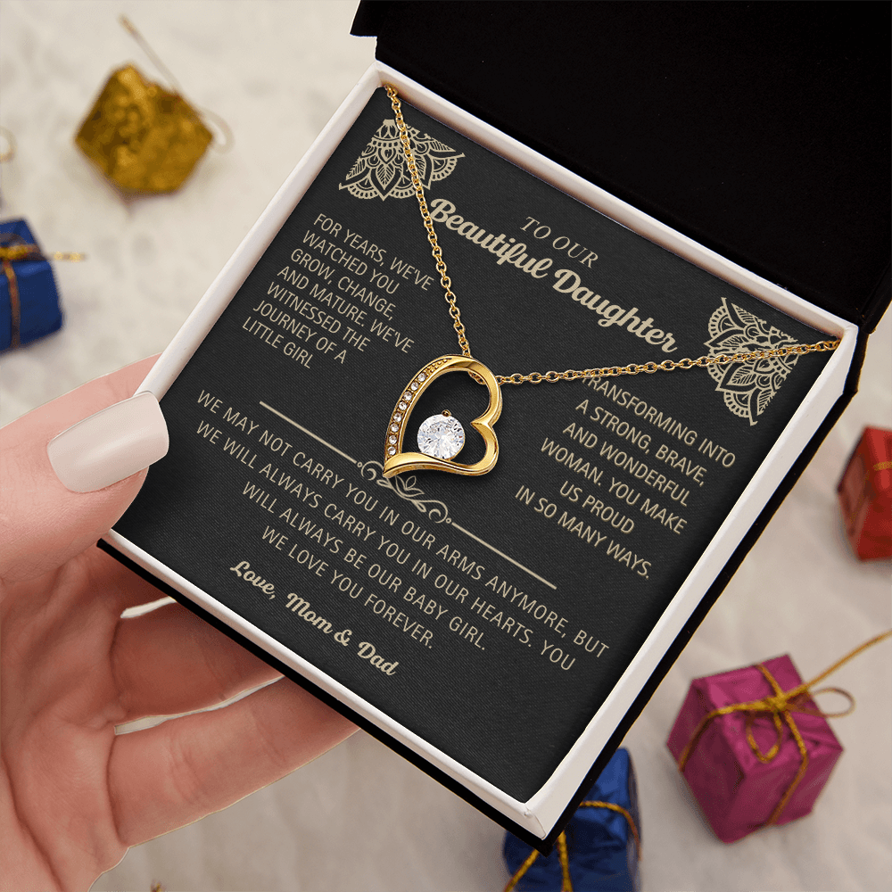 To Our Beautiful Daughter - Forever Love  Necklace!