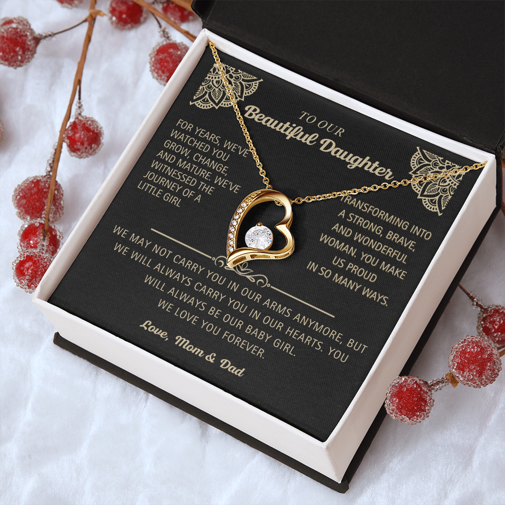 To Our Beautiful Daughter - Forever Love  Necklace!