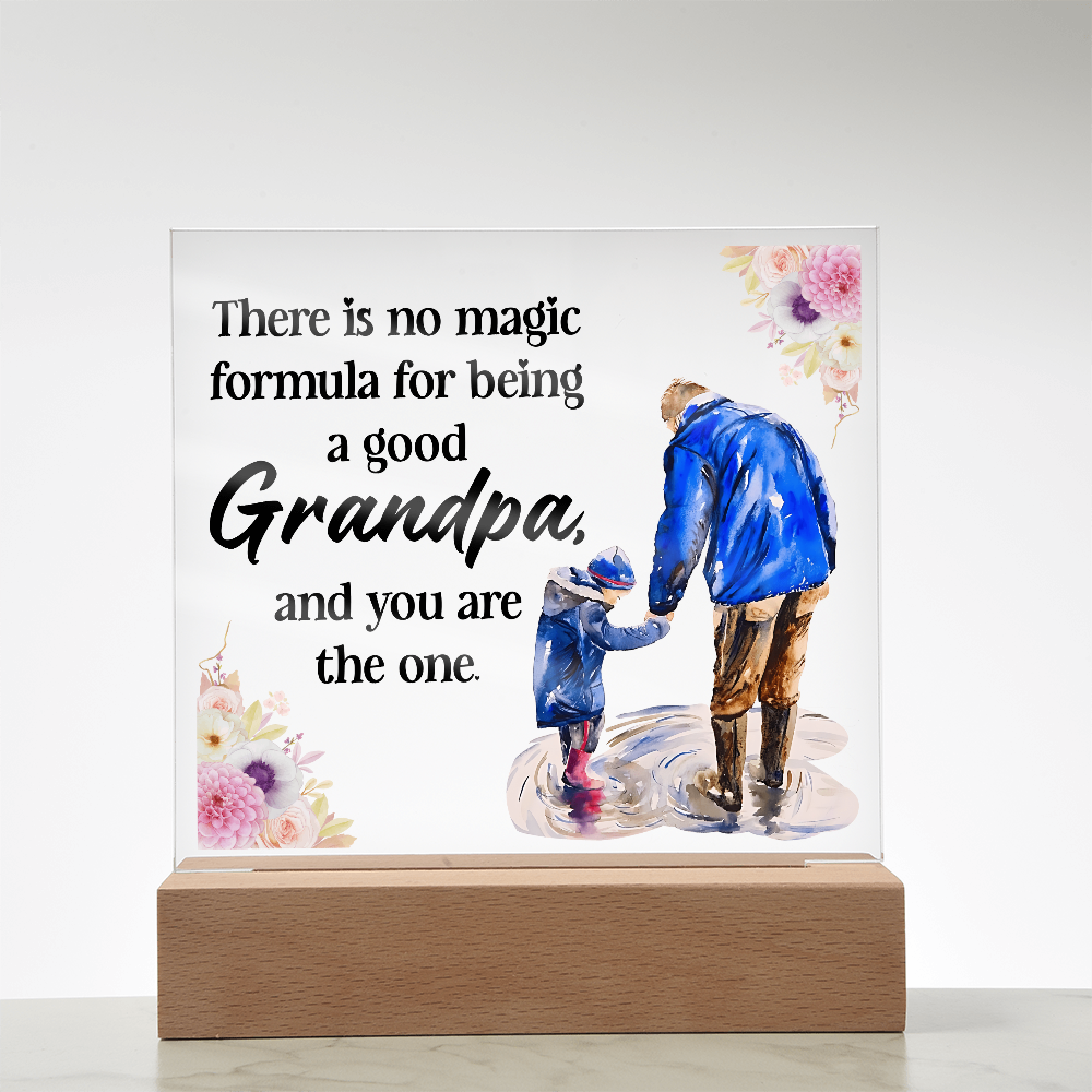 Acrylic Square Design - Grandpa