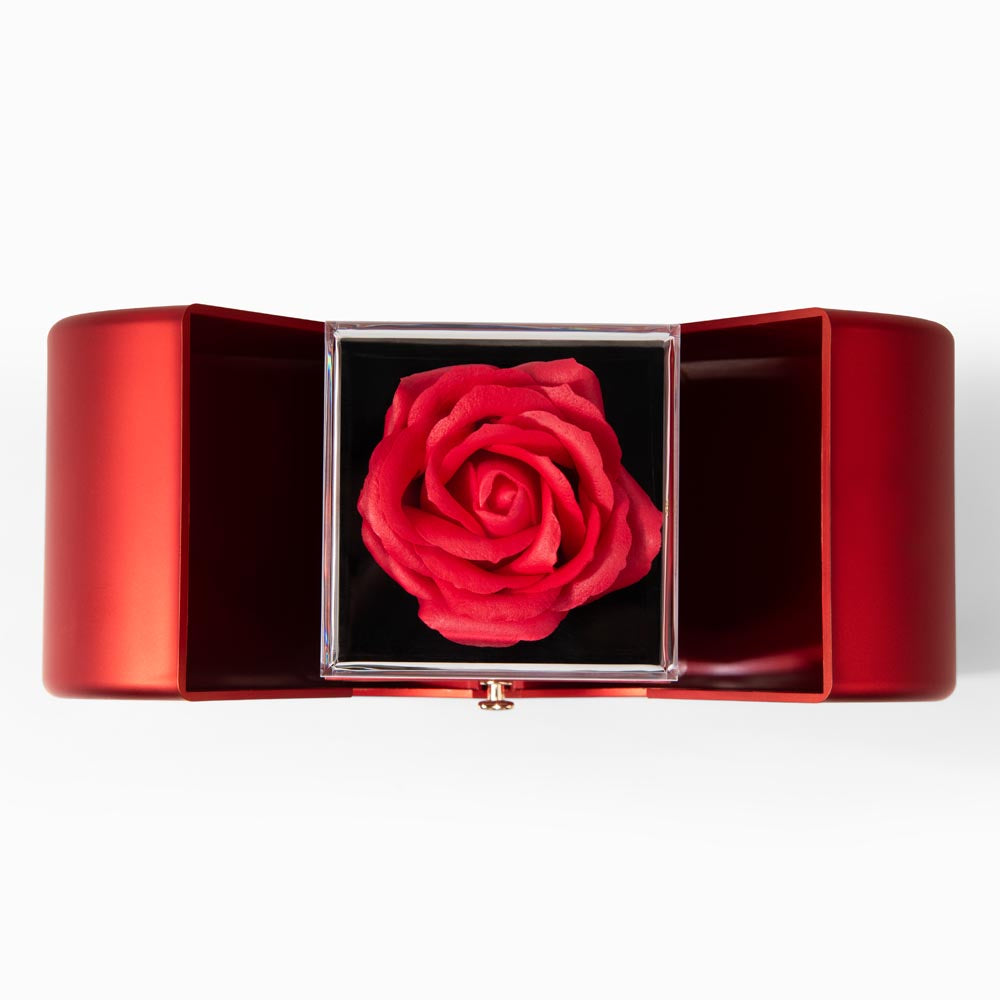 To Our Beautiful Daughter - Alluring Beauty with Red Heart Rose Box