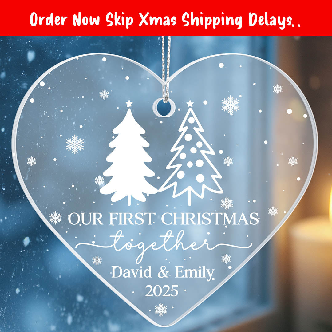 christmas tree heart ornament