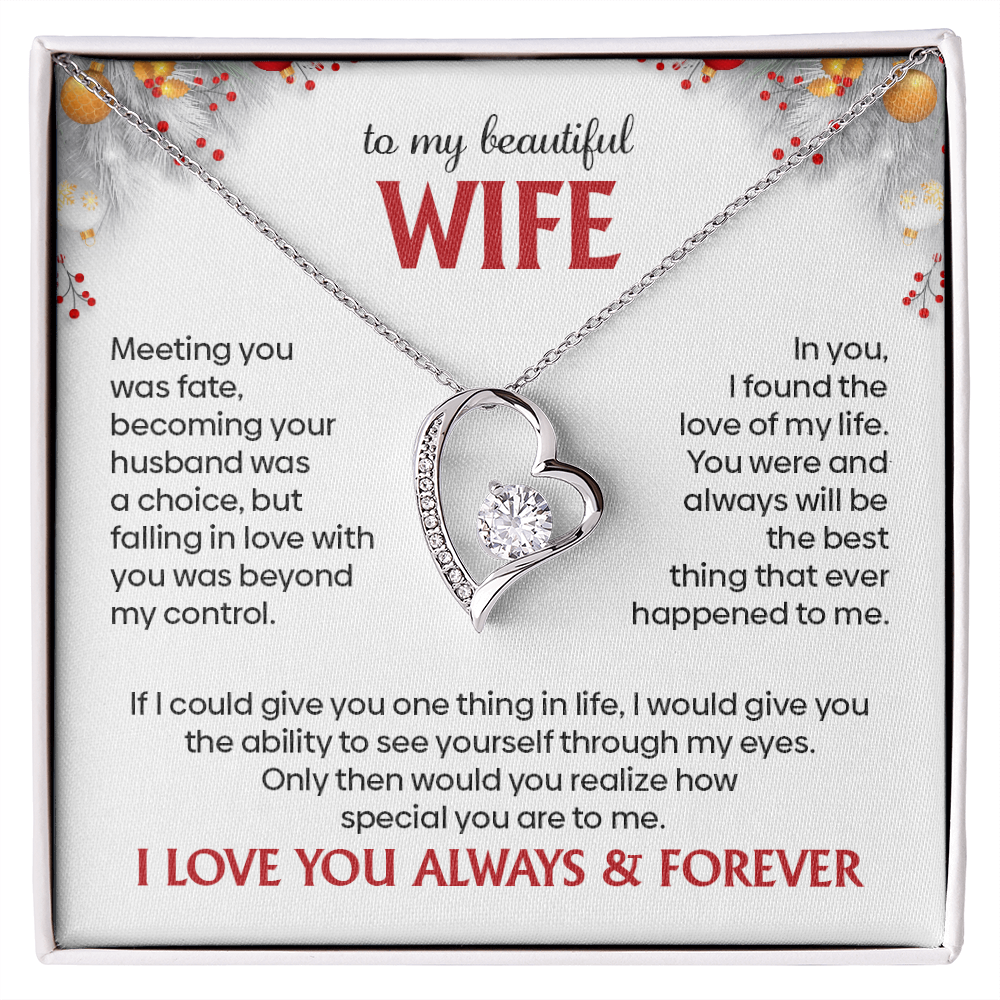 to my wife necklace I love you always